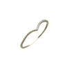 Thin V 925 Sterling Silver Ring – Gold Plated
